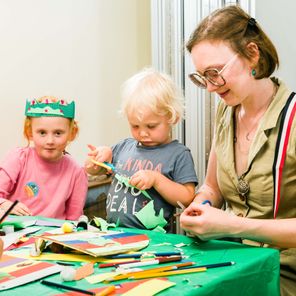 Relaxed (SEND) Healthy Holidays Family craft activity- Tv character puppets, compasses and jewellery