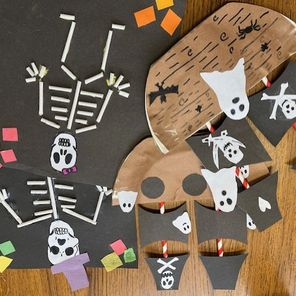 Ghost Ships and Spooky skeletons– Family Craft Activity