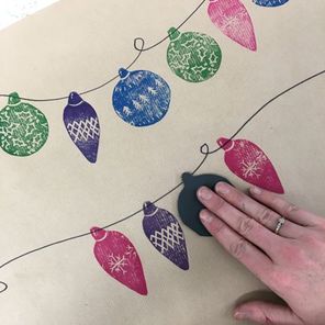 Christmas Wrapping Paper Creations- SEND Family Art Activity for Healthy Holidays