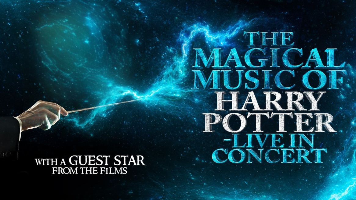 A hand holds a wand with a blue streak of lightning coming out of the tip